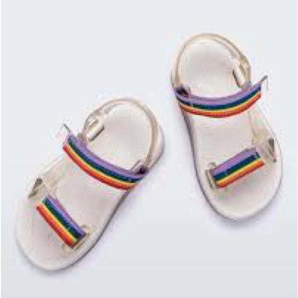 Mini Melissa - Baby Girl Papete + Rider I INF - Beige / Beige Rainbow - Picture 5 of 16